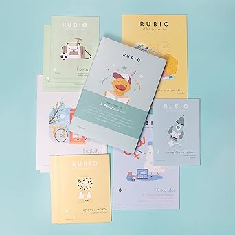 Pack cuadernos Rubio 3.º Primaria | Contiene 11 cuadernos | A partir de 8 años
