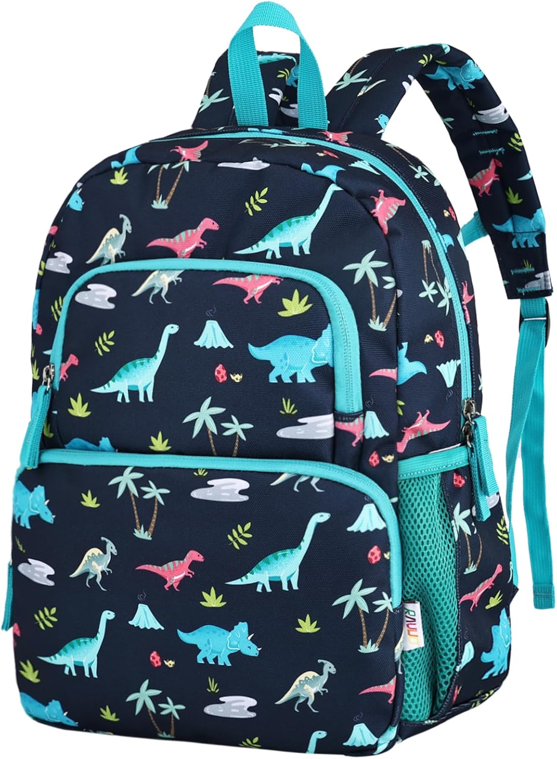 RAVUO Mochila escolar ligera 14.6 pulgadas Dinosaur para niños 5-8 años