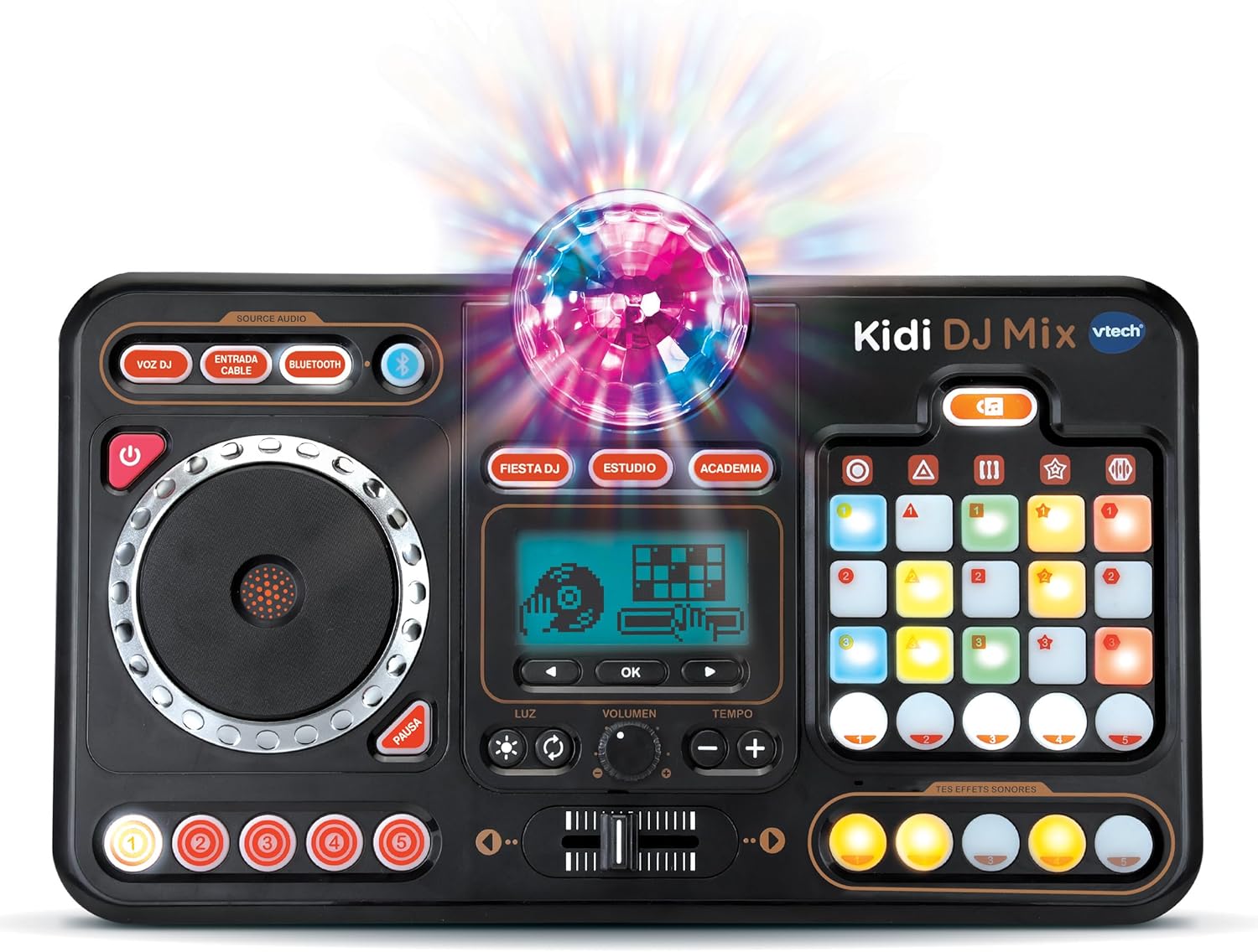VTech - Kidi DJ Mix, Mesa de mezclas electrónica para niños 10 en 1