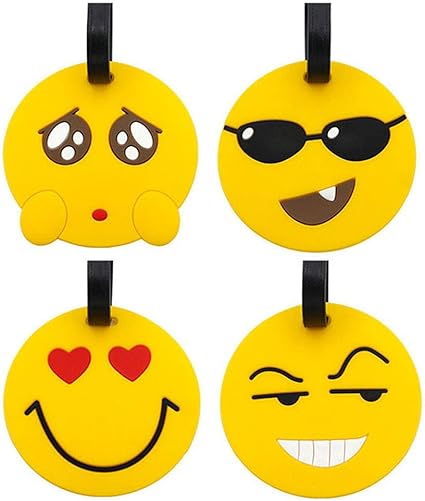 Etiquetas para equipaje de viaje, paquete de 4 expresión Maleta