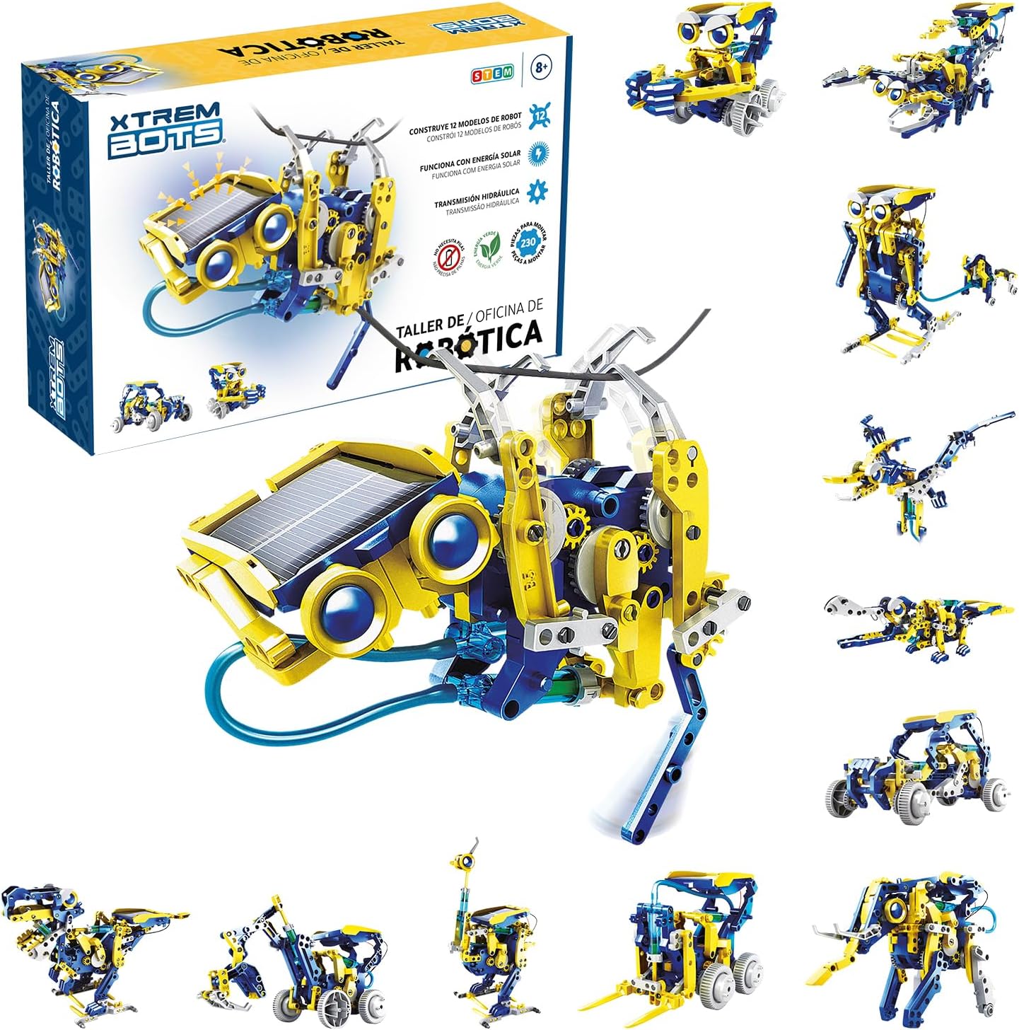 Xtrem Bots - Taller De Robótica | Kit Robotica 12 Robots En 1
