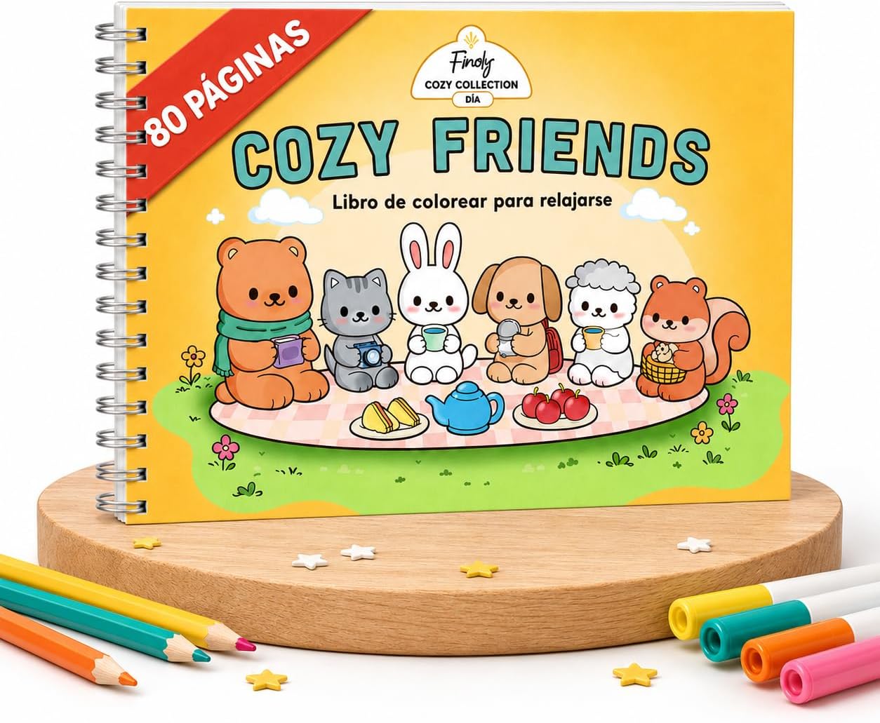 Finoly Libro Colorear Niños Cozy