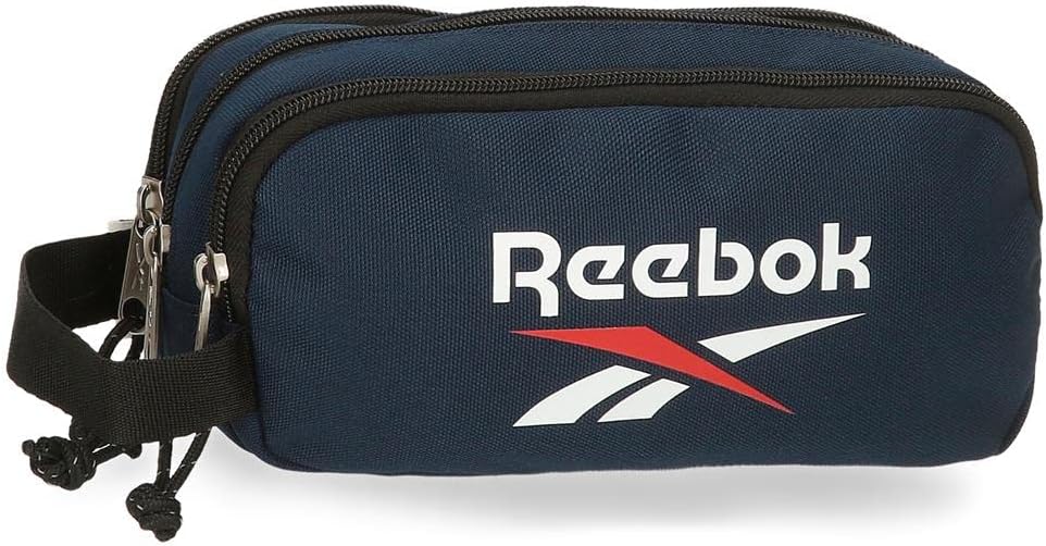 Reebok Boston Estuche Triple Azul 22x10x9 cms Poliéster