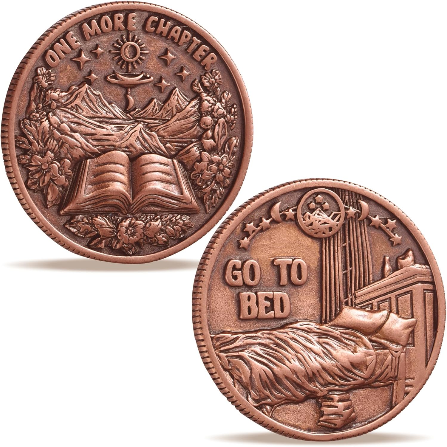 LParkin Libro Just One More Coin Gamer Book Lovers - Moneda de decisión para lectores