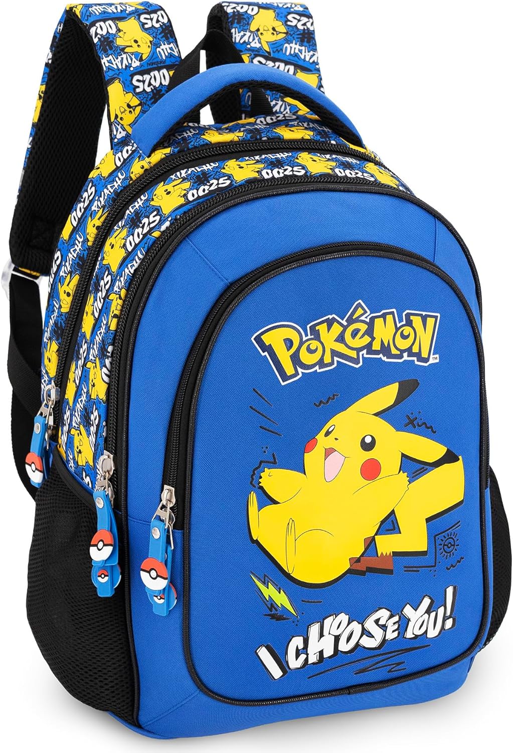Mochila Escolar Niño Ergonómica para Fans de Pokemon - 43x33x15 cm