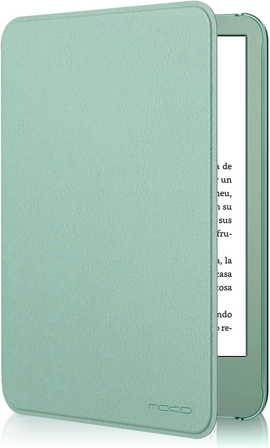 MoKo Funda para 6" Amazon Kindle Basic 11ª Gen 2024/2022, Verde Matcha