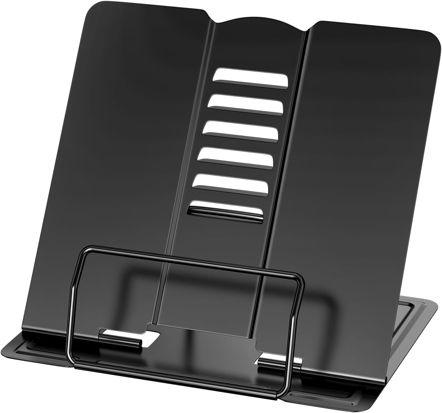 Newpop Negra Atril para Libros, Soporte Libro para Leer, Apoya para Partituras, Bookholder Estudio