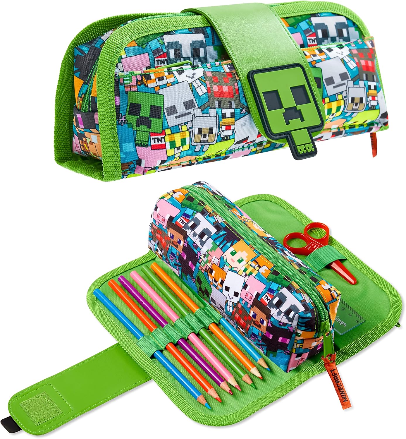 Minecraft Estuche Escolar 2 en 1