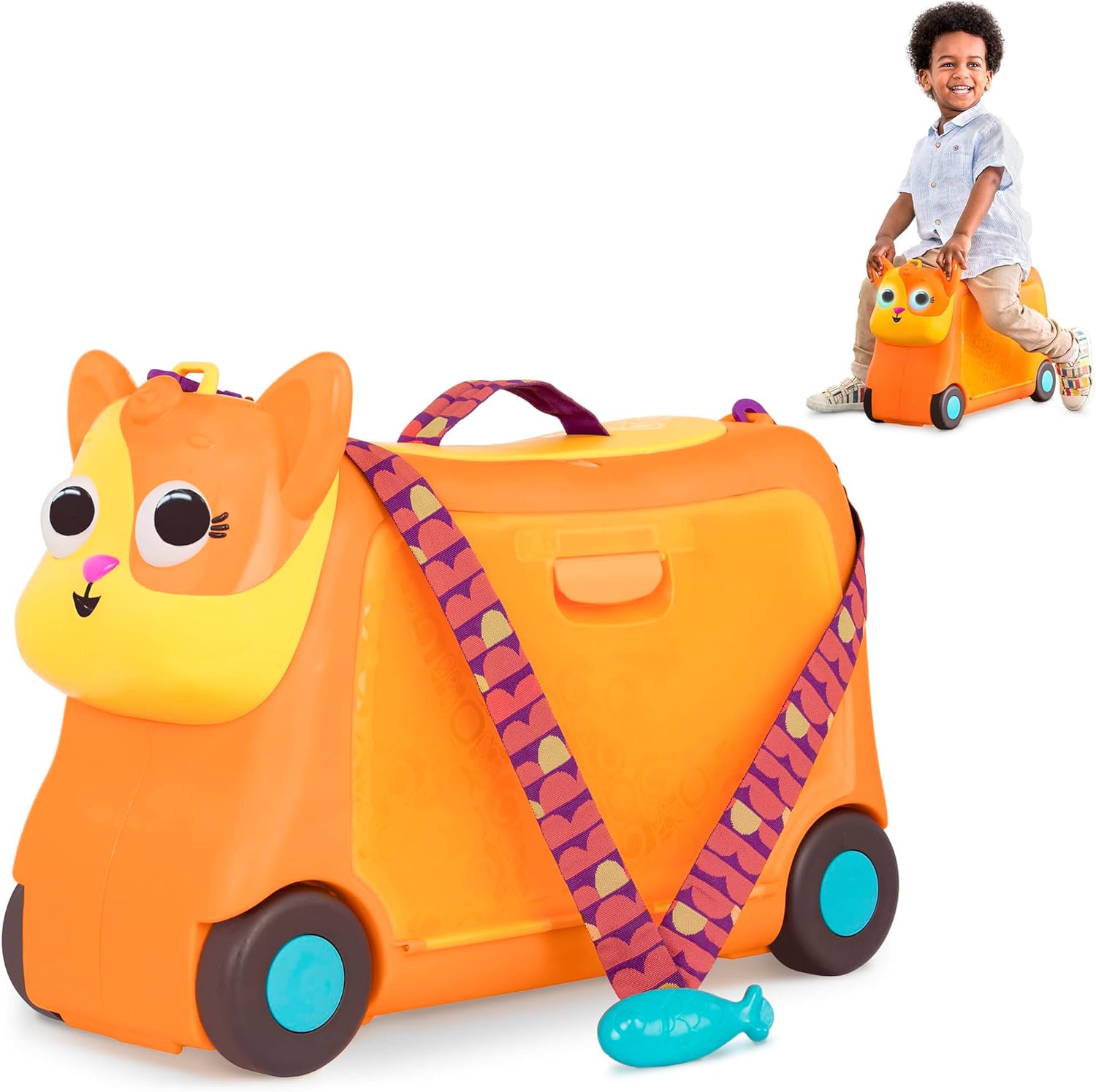 B. toys - Lolo - Juguete con correpasillos - Maleta para Gatos con correpasillos - Equipaje Infantil - Espacio para Viajar