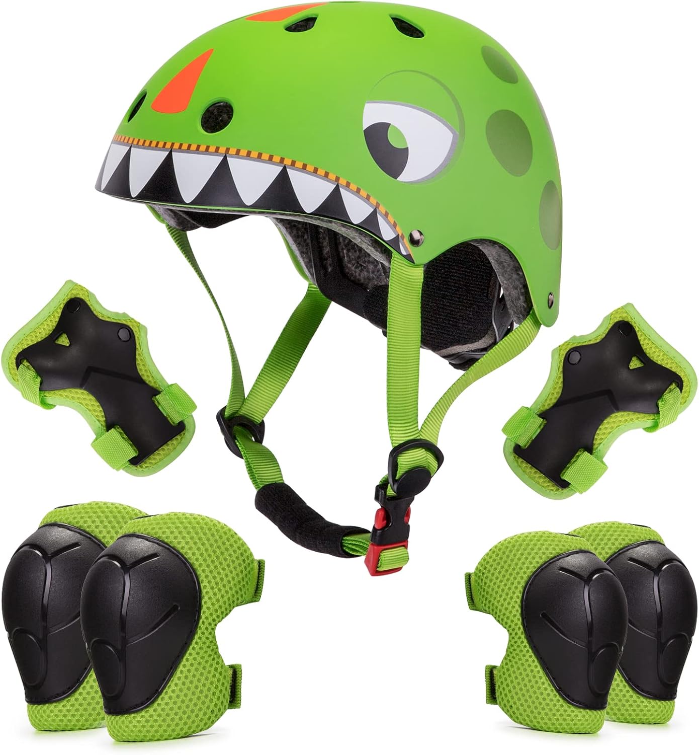 Wdmiya Casco Bicicleta Niño 2 3 4 Años, Casco Ajustable de Dinosaurio