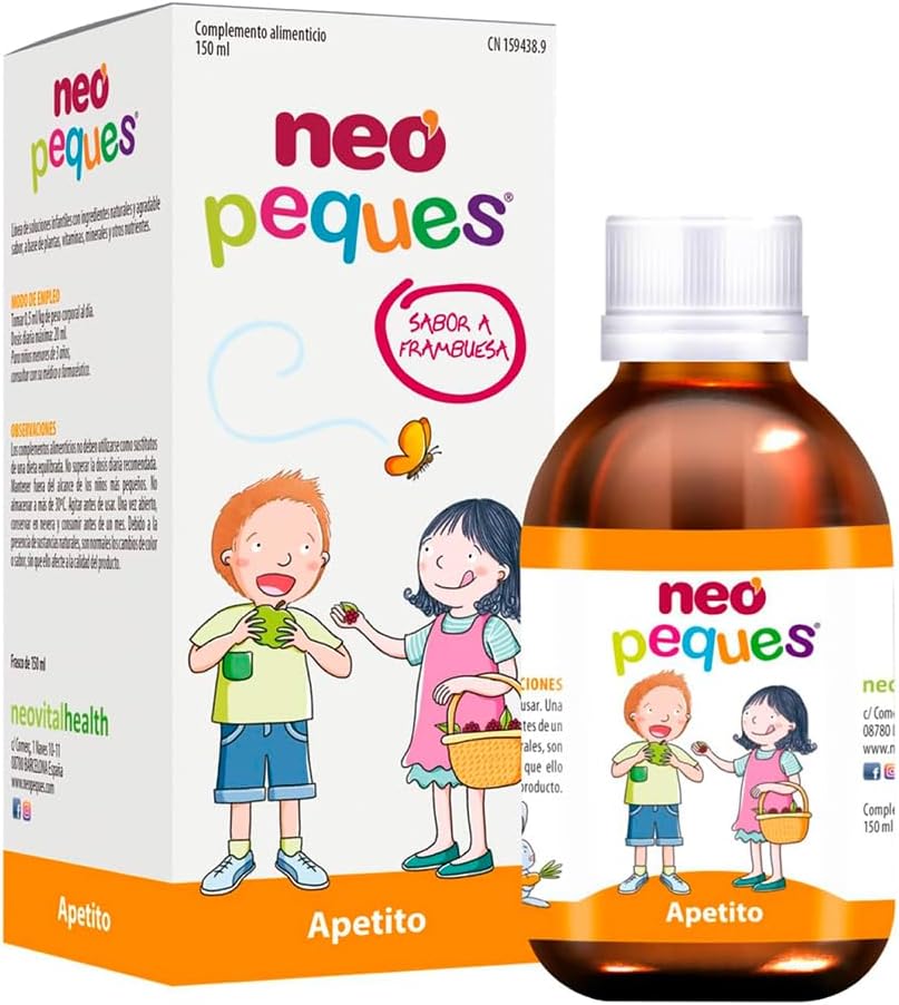 NEO PEQUES Jarabe Infantil Apetito 150 ml Sabor Frambuesa