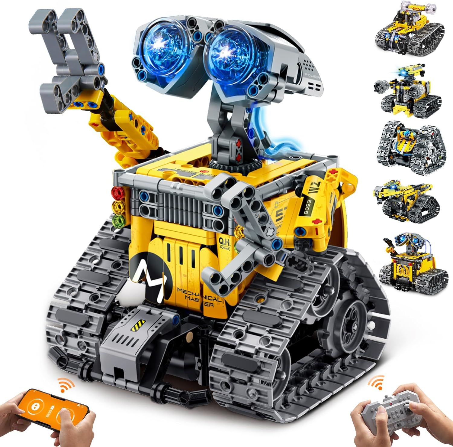 IKUPER Technic Robot para Niños de 6 a 12 Años, Juego Robótico Programable 6 en 1 con App y Control Remoto