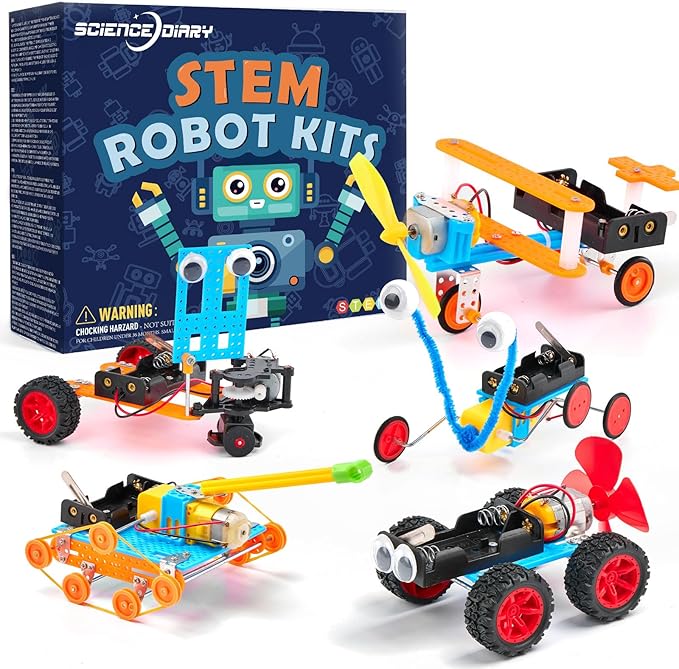 SCIENCE DIARY STEM - Kit de construcción de robot para niños