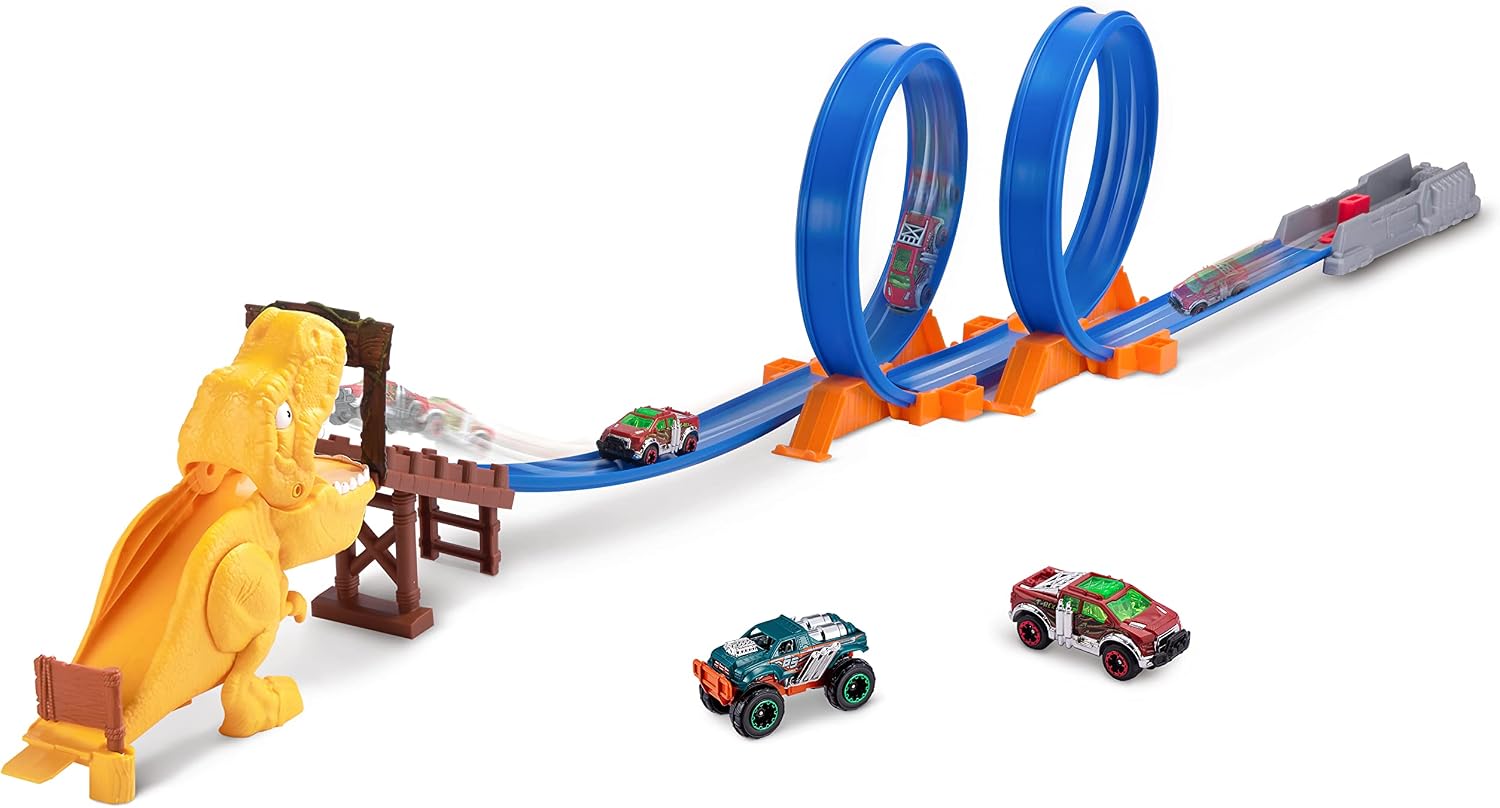 Pista con looping ¡Ataque del T-Rex! de METAL MACHINES