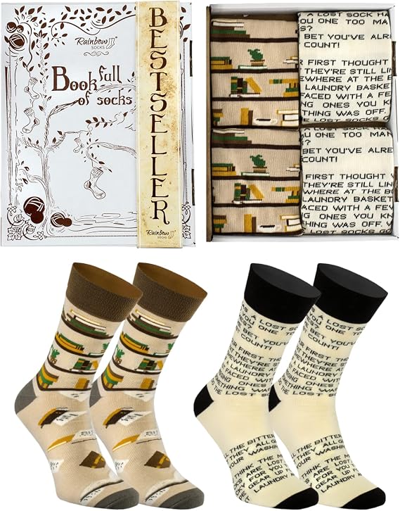 Rainbow Socks- Book Full Of Socks - Un Libro Con 2 Pares De Calcetines Divertidos
