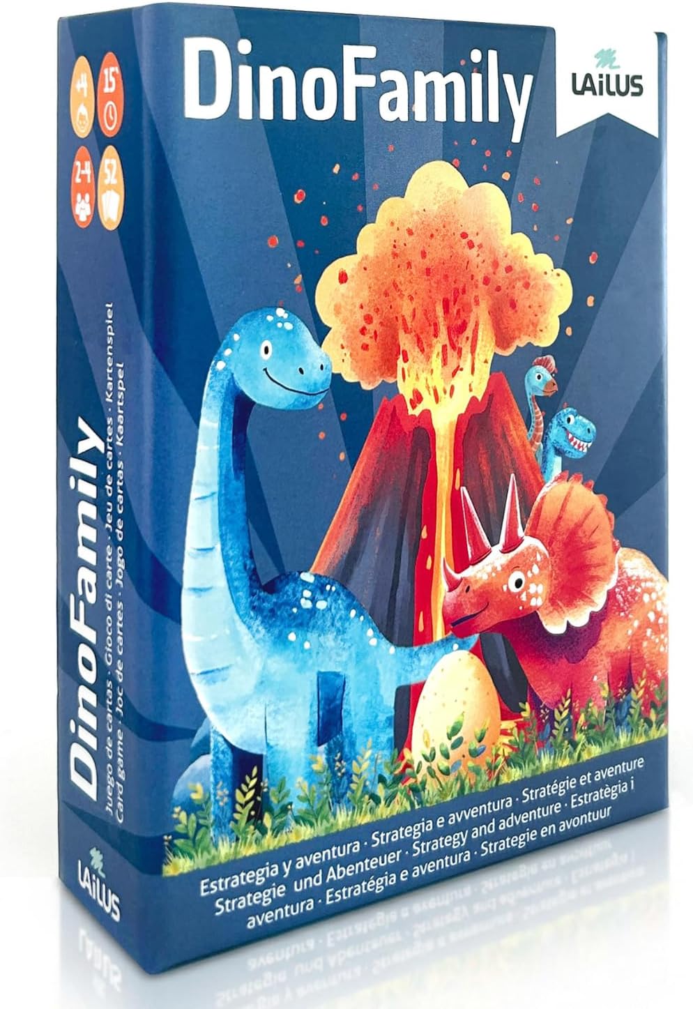 Lailus DinoFamily - Juego de Cartas Dinosaurios