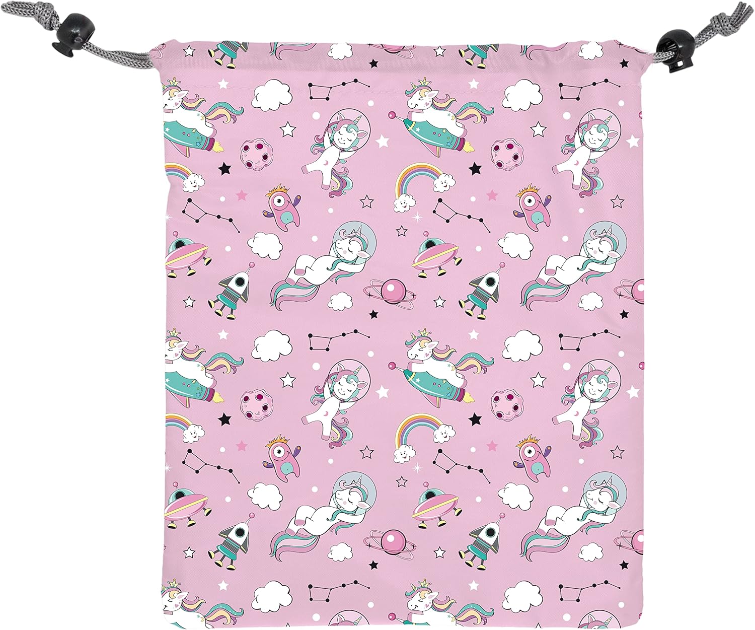Nerthus FIH 944 bolsa comida infantil unicornios reutilizable ecológica lavable transporte alimentos
