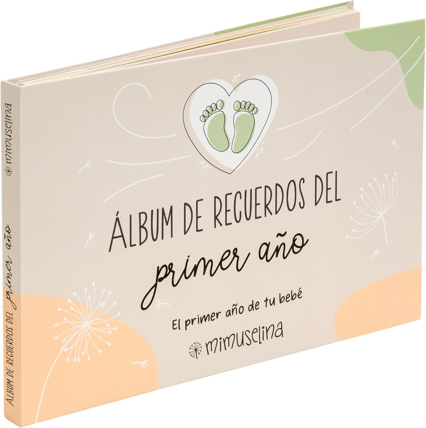 Mimuselina Libro Bebé Primer Año Álbum con Más de 50 Páginas y Pegatinas