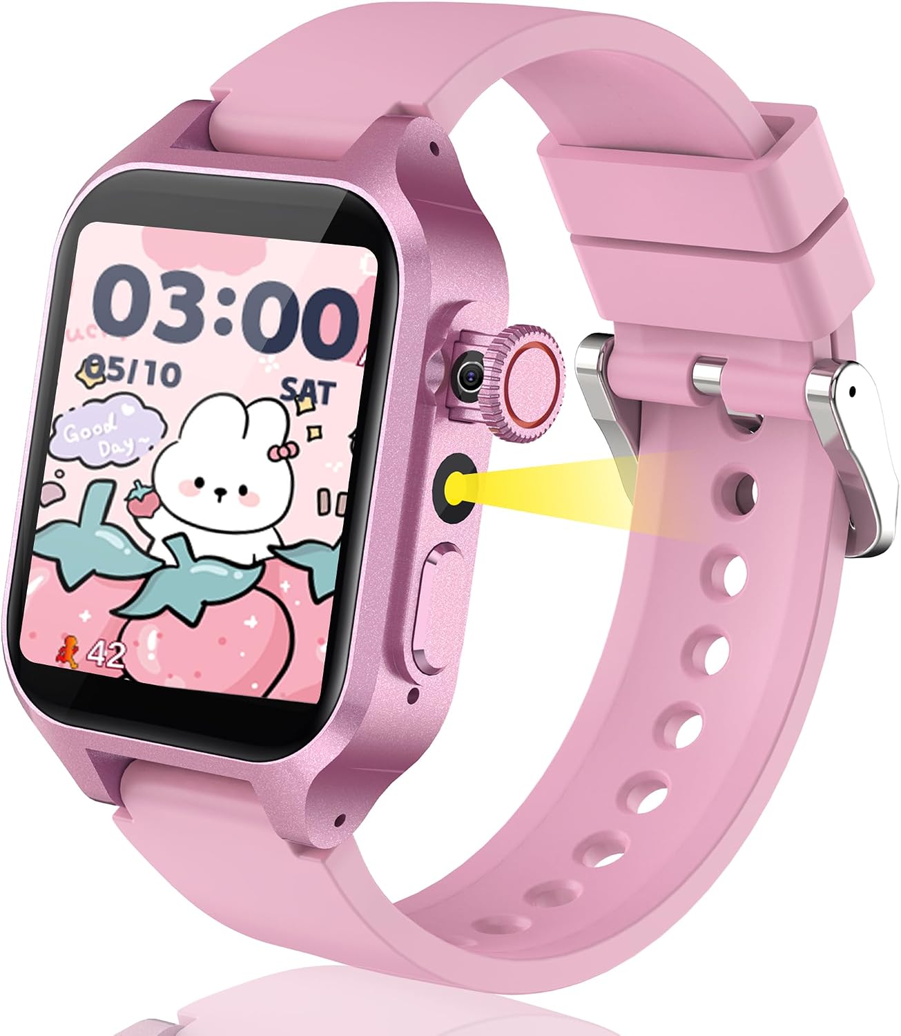 32 Juegos Reloj Inteligente Niño Smartwatch Niños con 22 Fondos animados, Cámara, 3 Modos de Deporte, Despertador, Audiolibro, Tarjeta de Aprendizaje, Música, Podómetro, Grabadora