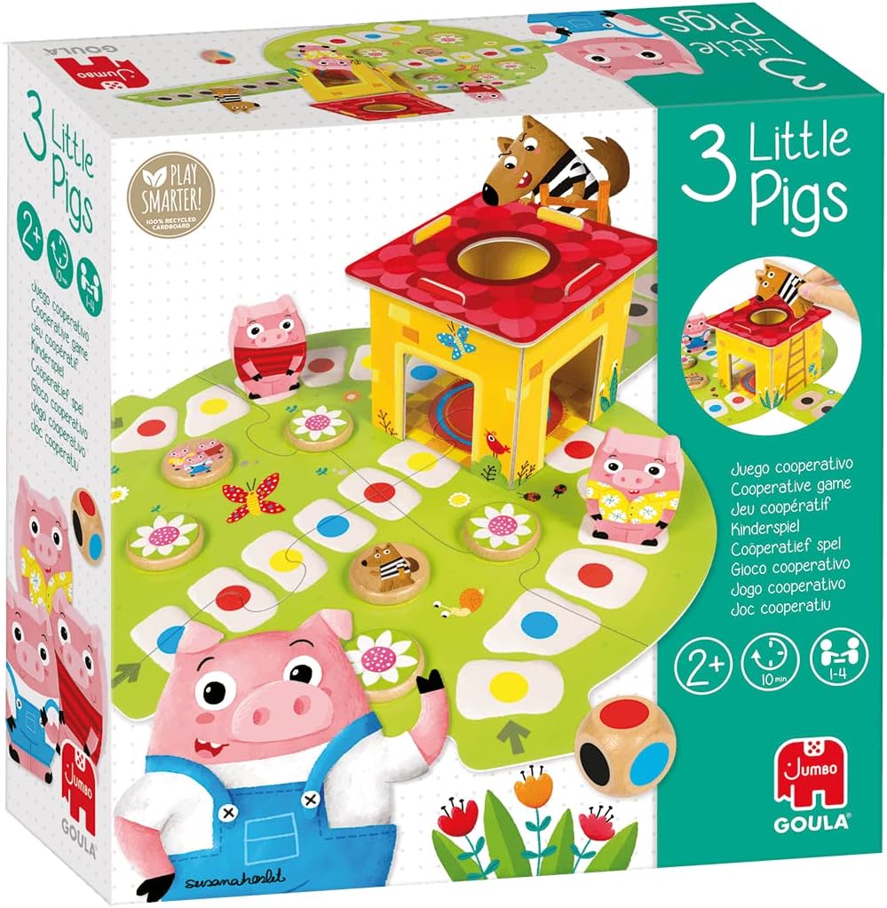 Goula Los 3 Cerditos: Juego de Mesa Educativo Preescolar