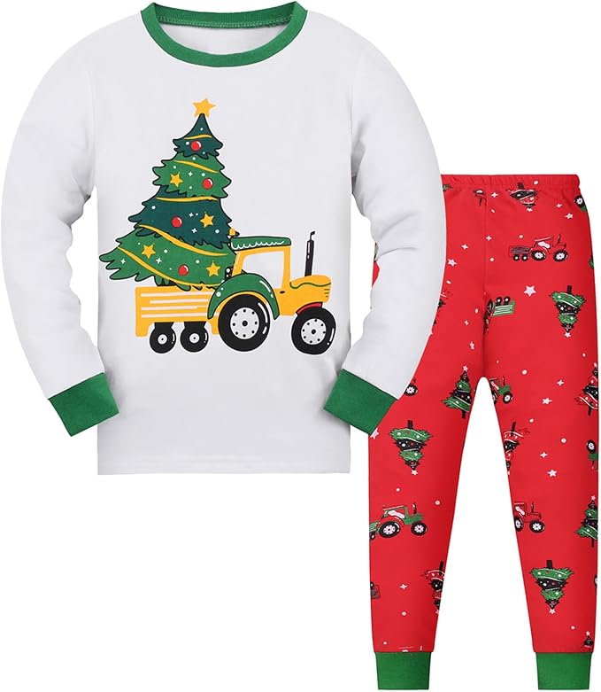 Pijamas Niño Navidad Gumyoss Algodón Dos Piezas 2-12 años