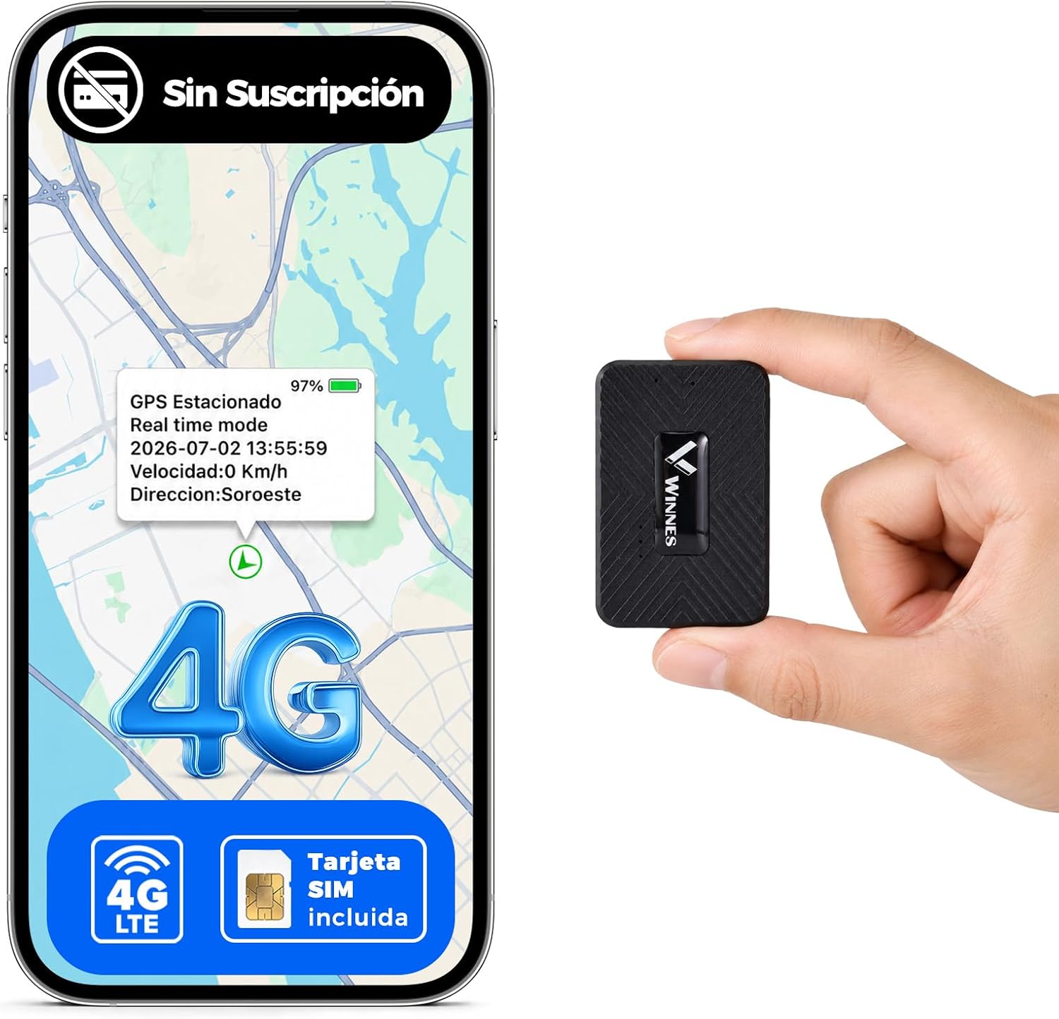 Zeerkeer GPS Localizador para Niños y Personas Mayores TK913 4G