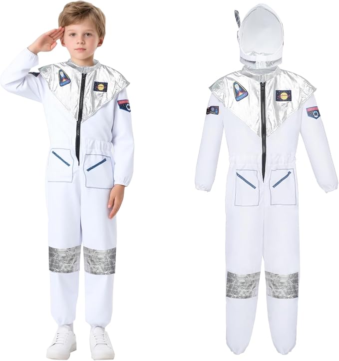 BSBUY Disfraz Astronauta Niño con Casco