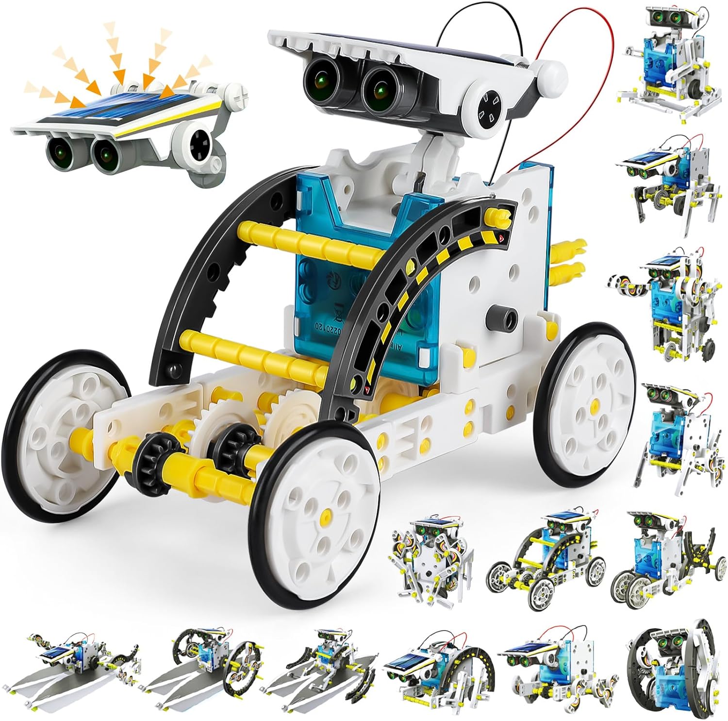 Buoeuik Robot Solar, Stem 13 en 1 Kit Robotica Manualidades Robot Juguetes Niños