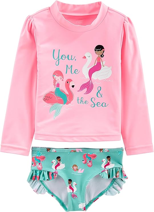 Simple Joys by Carter's 2-piece Assorted Rashguard Sets Juego de protección de sarpullido Bebé-Niñas