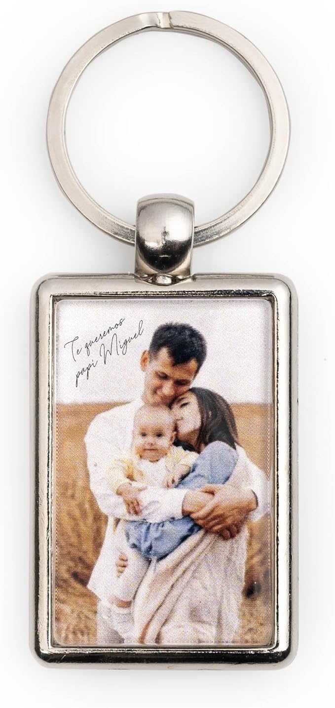 Wanapix Llavero Personalizado con Foto Metálico