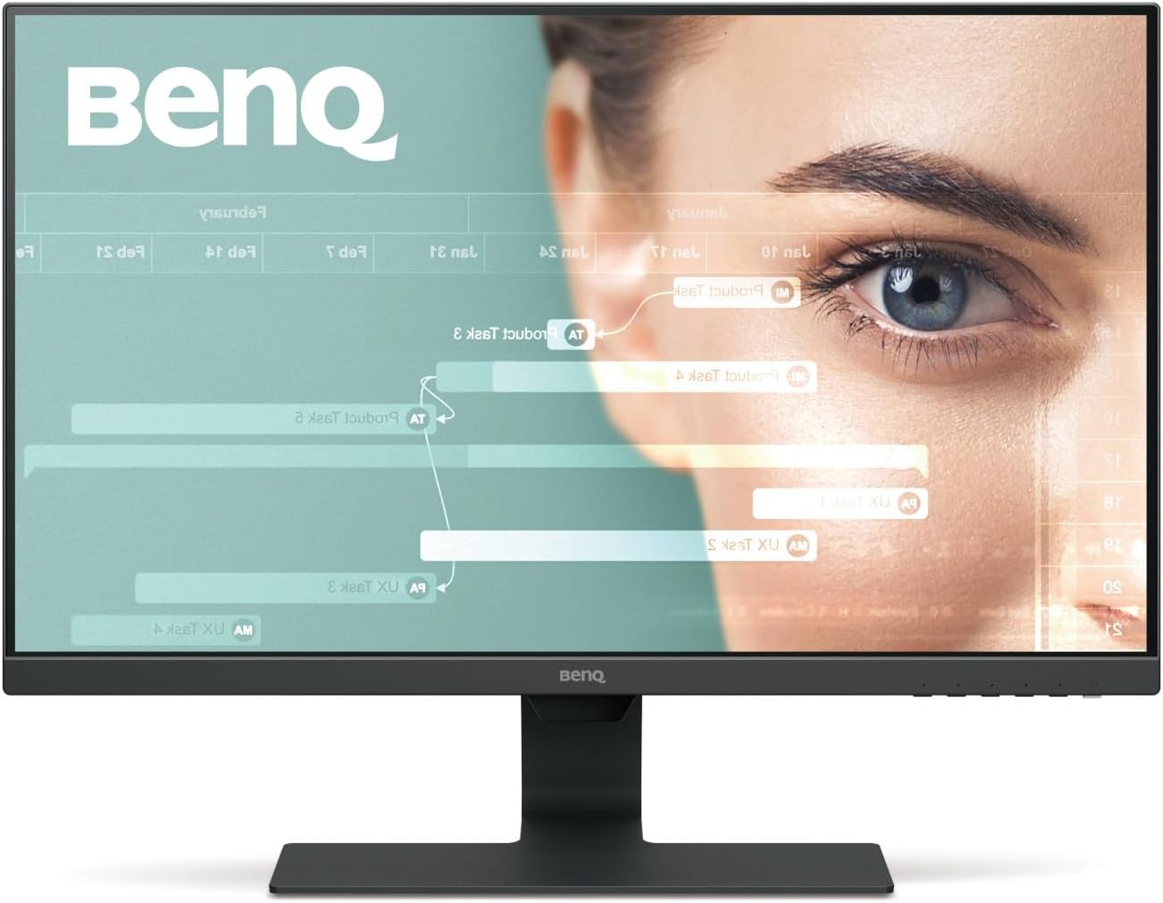 BenQ GW2780 Monitor IPS LED de 27 Pulgadas 1080p para la Oficina en casa