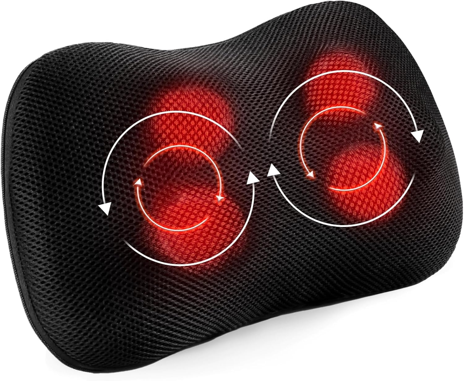 Cojín de Masaje Shiatsu Masajeador de Cuello, Hombros y Espalda con Función de Calefacción