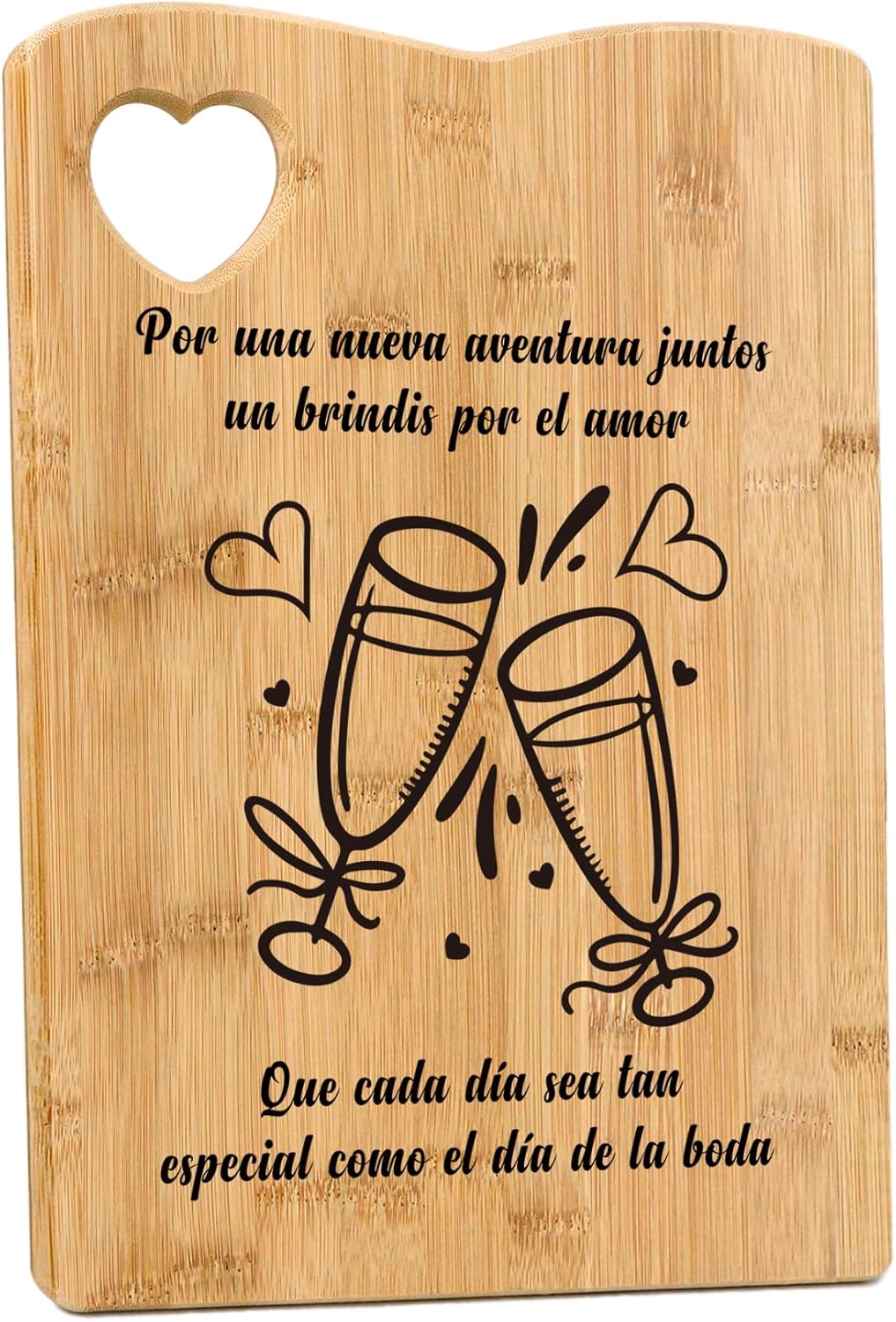 Tabla de Cortar de Bambú Regalos De Boda Para Los Novios