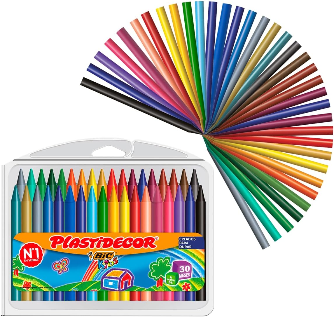 BIC Kids Ceras de Colores Plastidecor 36 Unidades