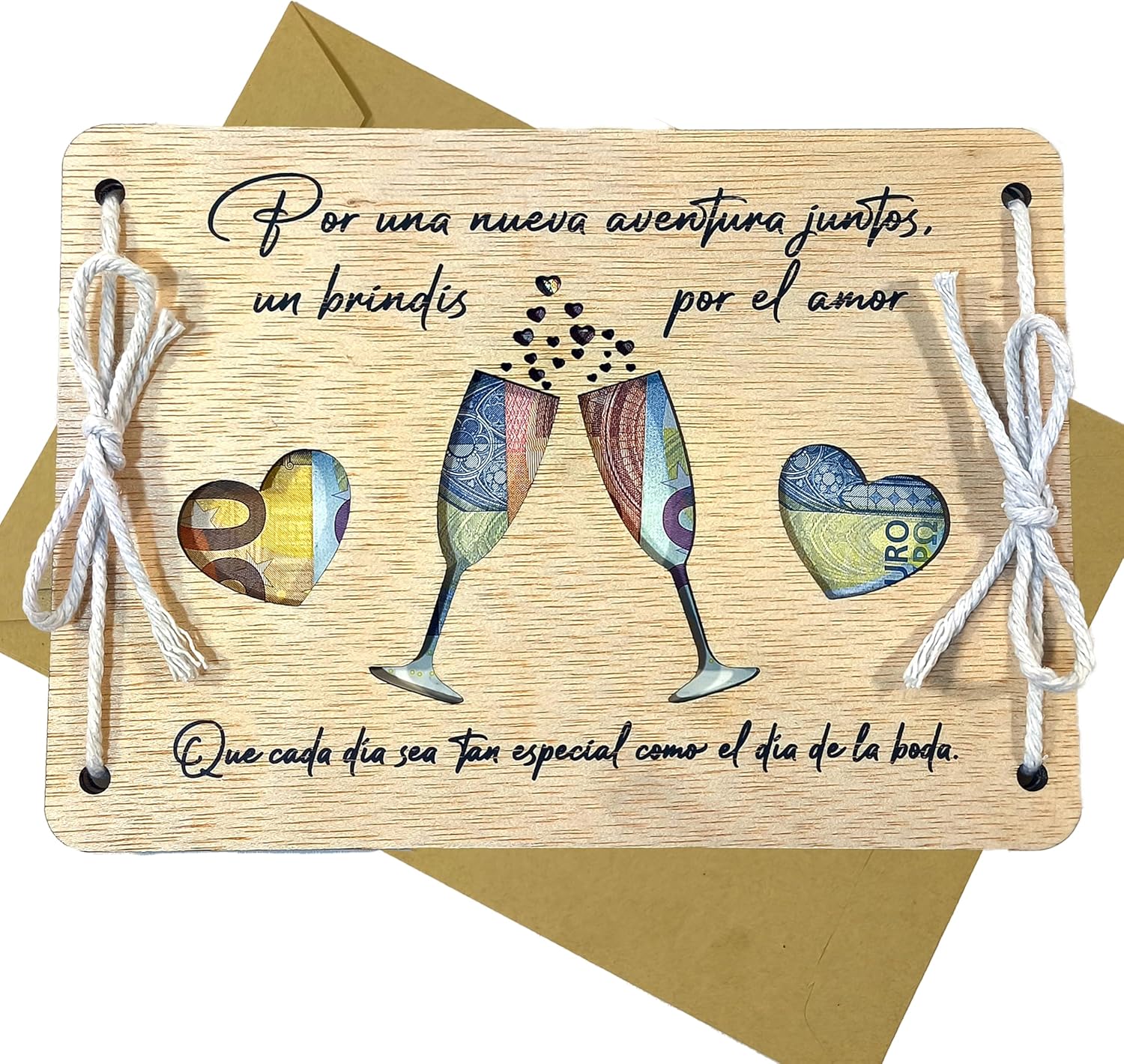 Ornandi® Tarjeta para Regalar Dinero Boda
