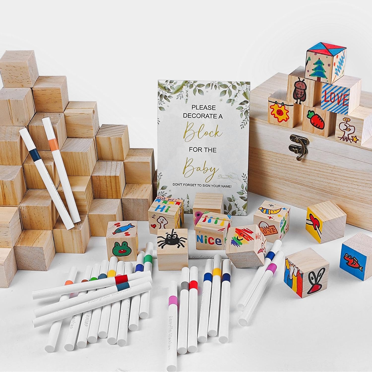 EIGTWEN 78 piezas kit juegos de baby shower