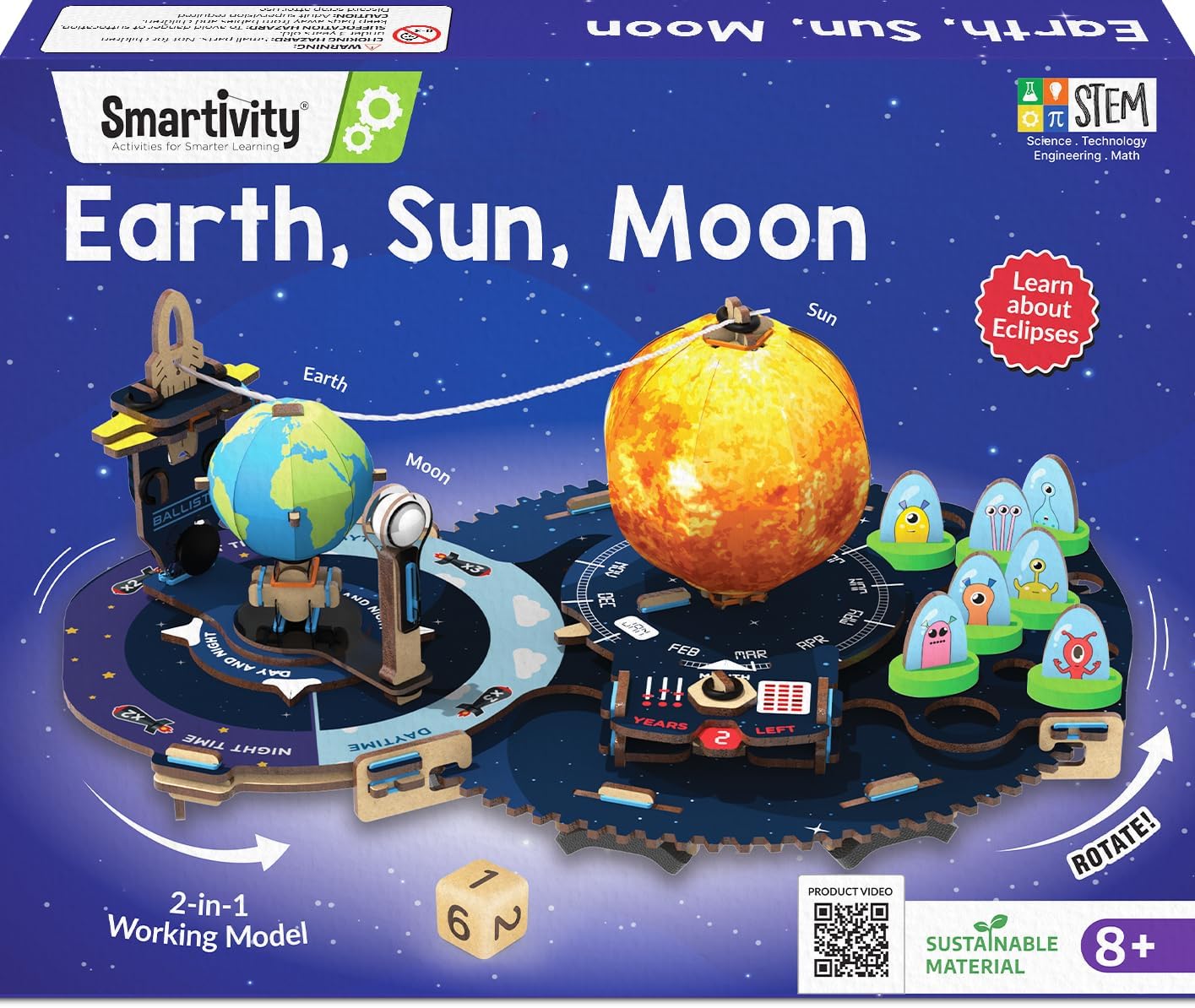 Smartivity Tierra Sol y Luna - Modelo Astronómico Interactivo