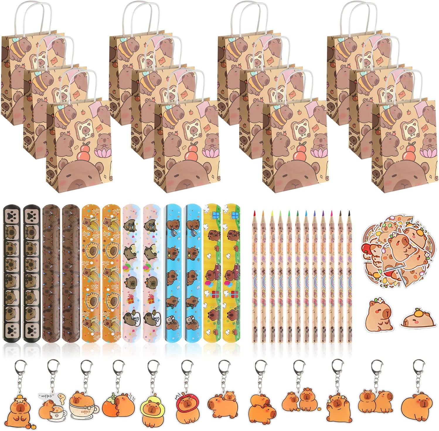 FYSL 98 piezas Capybara regalo de fiesta cumpleaños niños