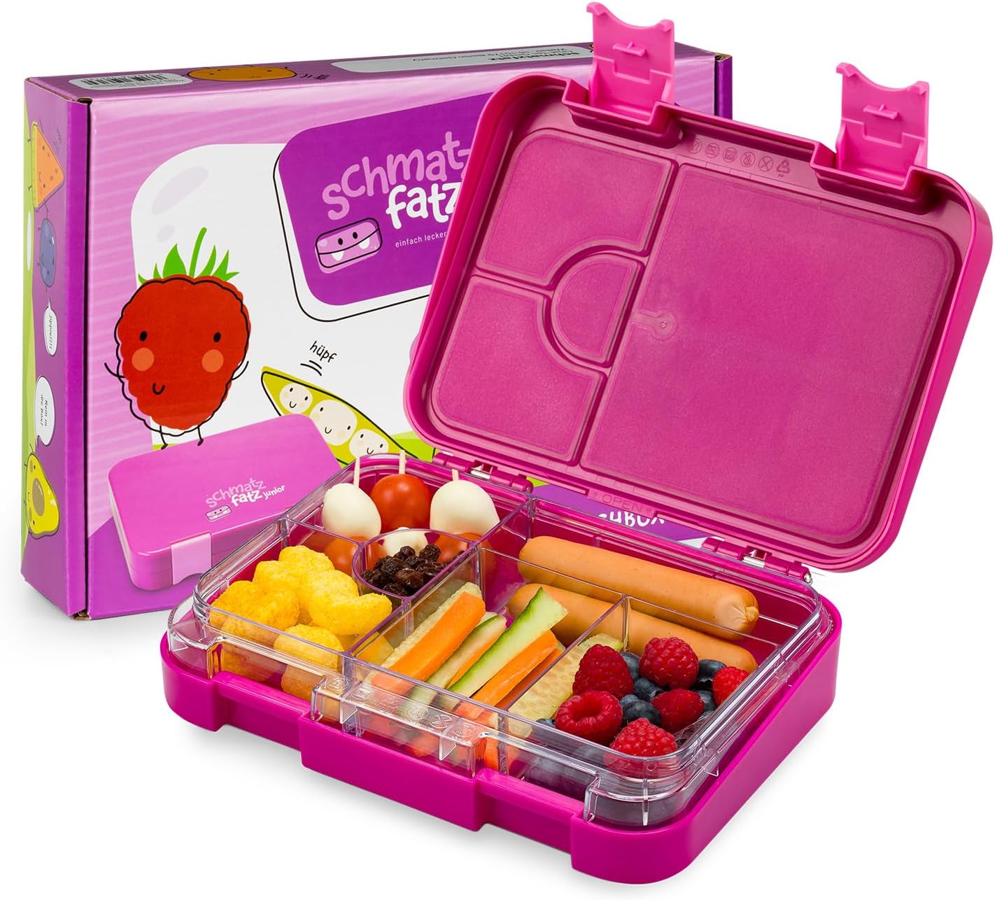 schmatzfatz Fiambrera Infantil con Compartimentos