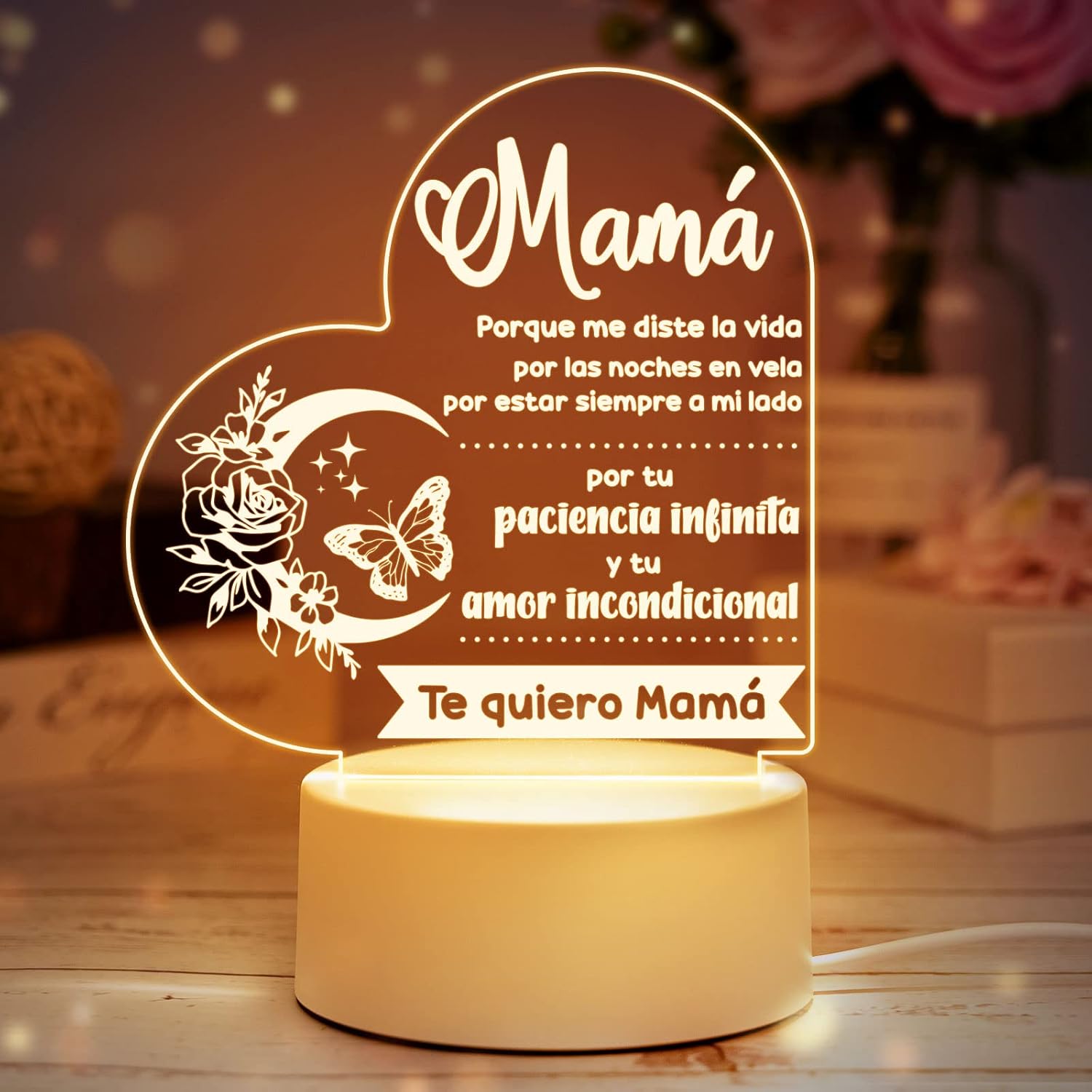 Buioata Regalo Madre - Lámpara de Noche Personalizada