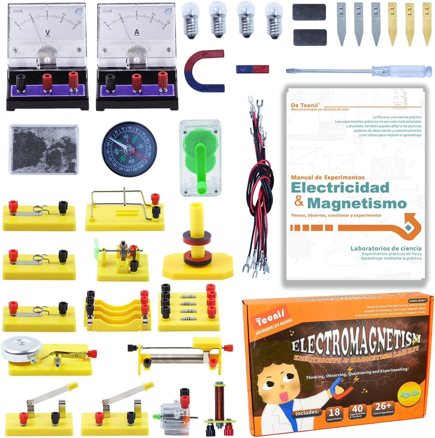 Teenii Kit Científico de Electricidad y Magnetismo para Niños