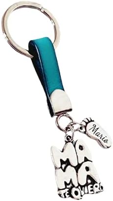 Llavero TE QUIERO Mamá o Papá Personalizado con Nombres – Grabado Láser – Hecho a Mano en España