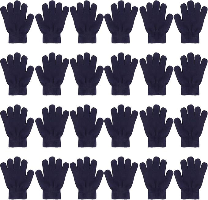 QKURT 11 Pares Guantes de Invierno para Niños y Niñas - Calientes de Dedos Completos