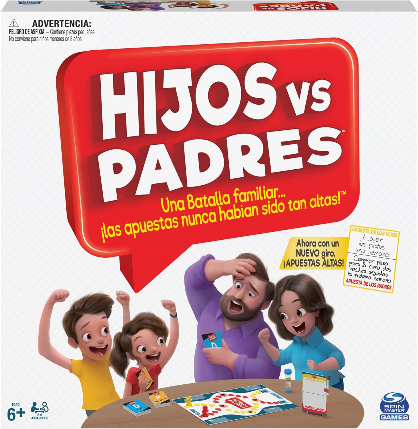 Spin Master Games - Juego Hijos contra Padres