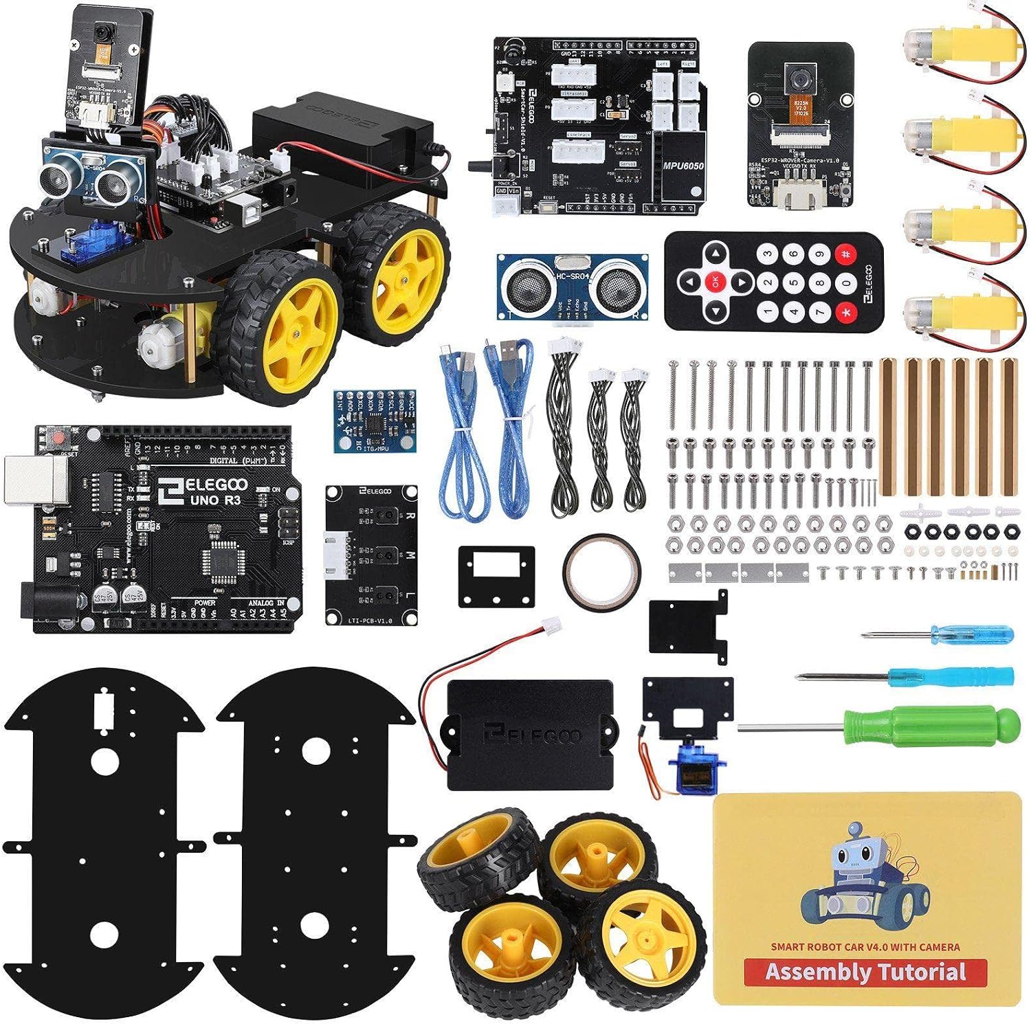 ELEGOO Kit robótico de Coche Inteligente automático 4.0 con UNO R3
