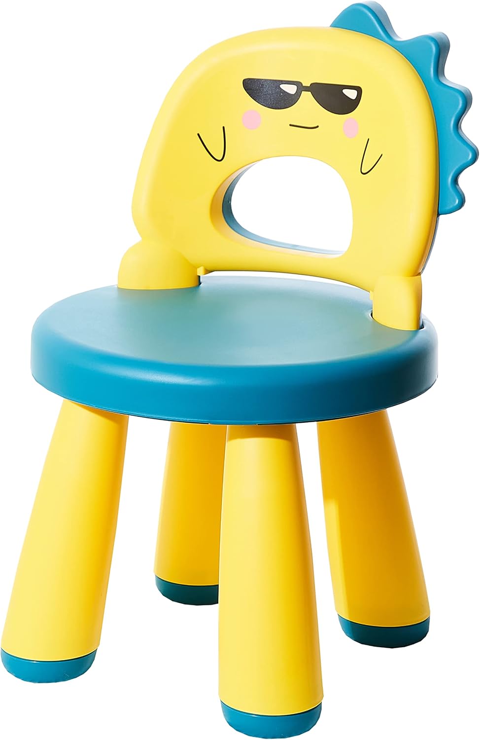SUPERBE BEBE Silla de plástico para niños - Taburete Infantil Diseño de Dinosaurio