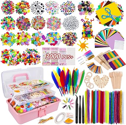 YUTUY Manualidades Niños 4 5 6 7 8 Años, 3000+ Pcs Creativo Kit Manualidades