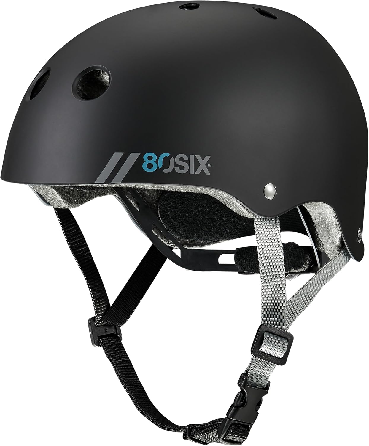 80SIX Casco para Bicicleta Niño y Niña, Casco para Patines para Niños y Adultos | Certificado EN1078, Ajustable con Ventilación | Ideal para Skate, BMX y Patinete Eléctrico