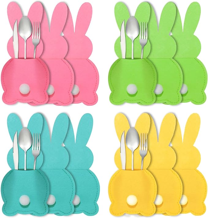 TAXTYHRE 12 Piezas Bolsa Cubiertos Pascua