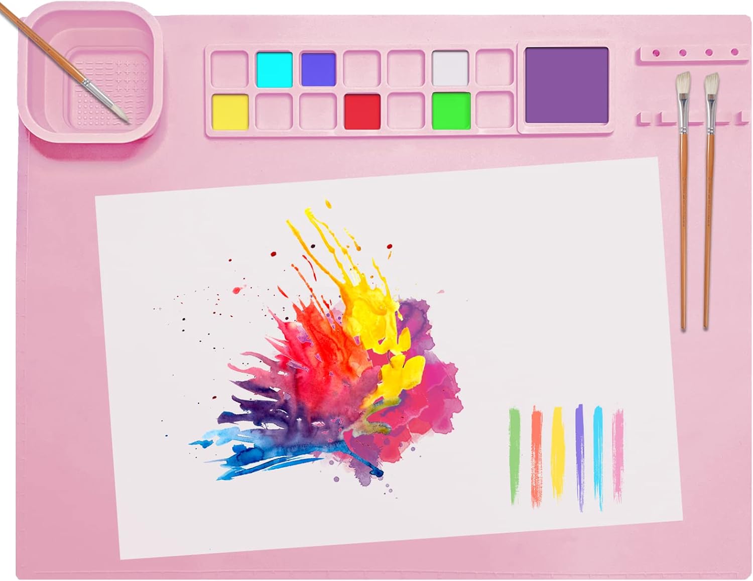 Tapete Silicona Grande SOQKEEN 51 x 41 cm Antideslizante y Antiadherente